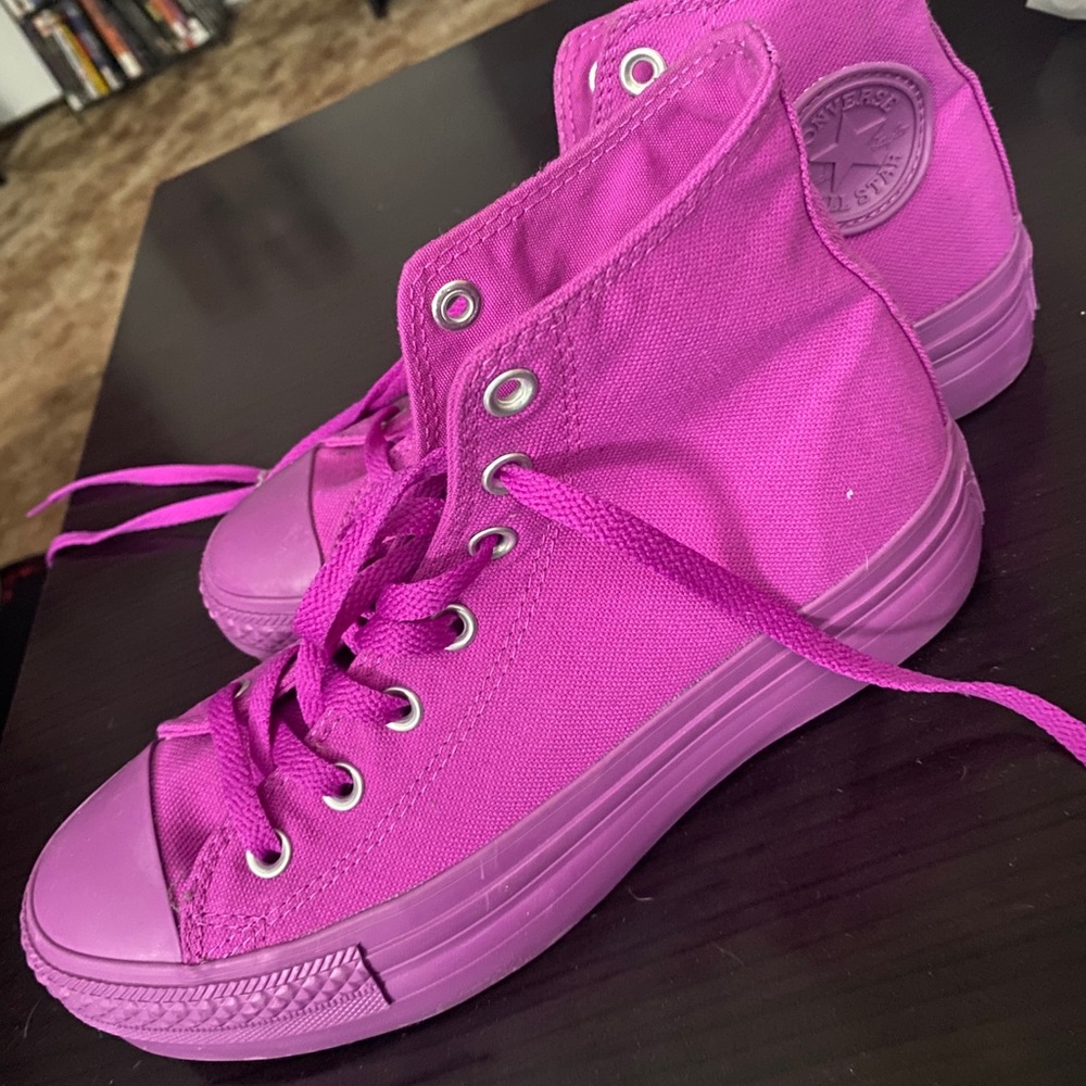 Platform high top converse chuck taylors